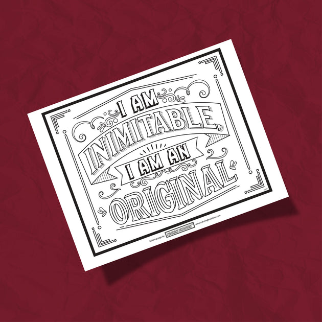 Hamilton "Young, Scrappy & Hungry" DIGITAL DOWNLOAD Coloring Broadway