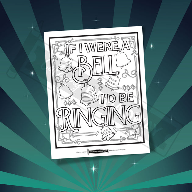 Guys & Dolls Broadway Coloring Pages Set - 4 Matte Card Stock Sheets, 8.5x11 Inches, Musical Themed