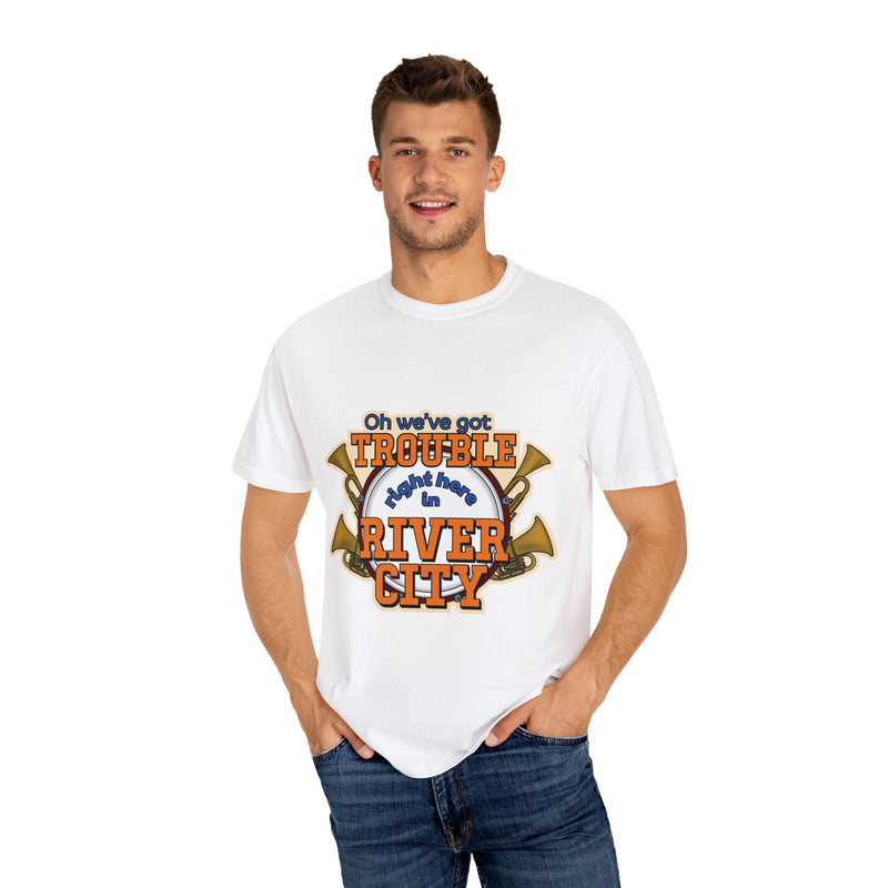 Coloring Broadway - Oh We've Got Trouble Right Here in River City Musical Theater Unisex Heavy Cotton Tee