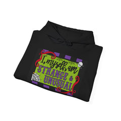 Coloring Broadway- Beetlejuice Inspired I Myself, am Strange and Unusual Musical Theater Unisex Heavy Blend™ Hooded Sweatshirt