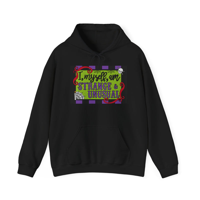 Coloring Broadway- Beetlejuice Inspired I Myself, am Strange and Unusual Musical Theater Unisex Heavy Blend™ Hooded Sweatshirt