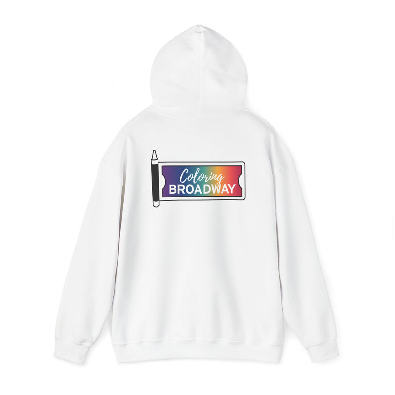 Coloring Broadway- Hamilton Inspired Just You Wait Musical Theater Unisex Heavy Blend™ Hooded Sweatshirt