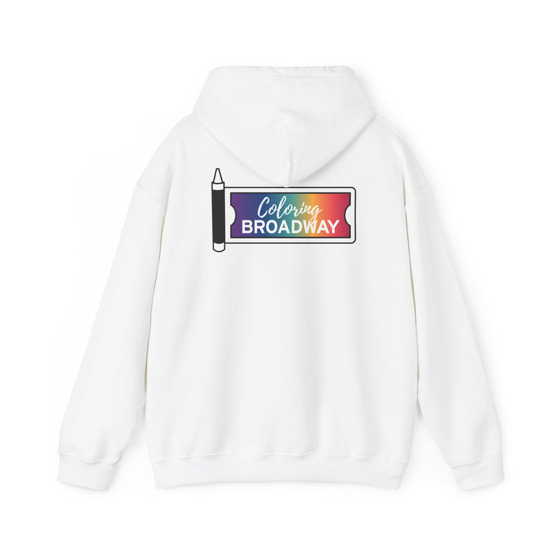 Coloring Broadway- Hamilton Inspired Just You Wait Musical Theater Unisex Heavy Blend™ Hooded Sweatshirt