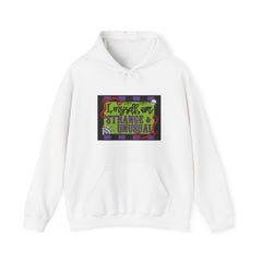 Coloring Broadway- Oh We've Got Trouble Right Here in River City Musical Theater Unisex Heavy Blend™ Hooded Sweatshirt