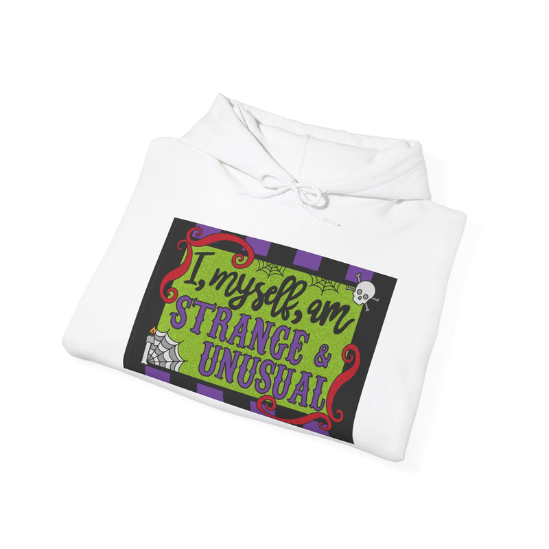 Coloring Broadway- Beetlejuice Inspired I Myself, am Strange and Unusual Musical Theater Unisex Heavy Blend™ Hooded Sweatshirt