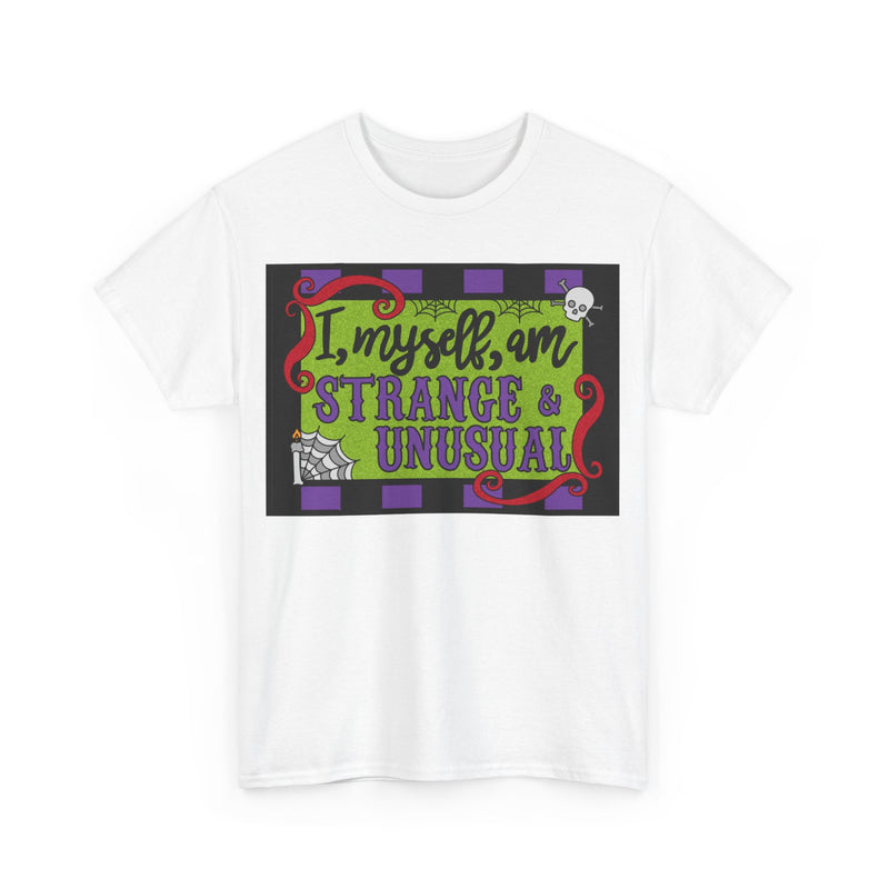 Coloring Broadway - Beetlejuice Inspired I Myself, am Strange and Unusual Musical Theater Unisex Heavy Cotton Tee