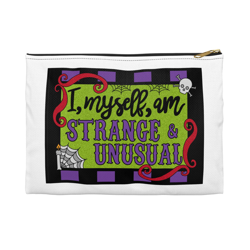 Coloring Broadway - Beetlejuice Inspired I Myself, am Strange and Unusual Musical Theater Accessory Pouch