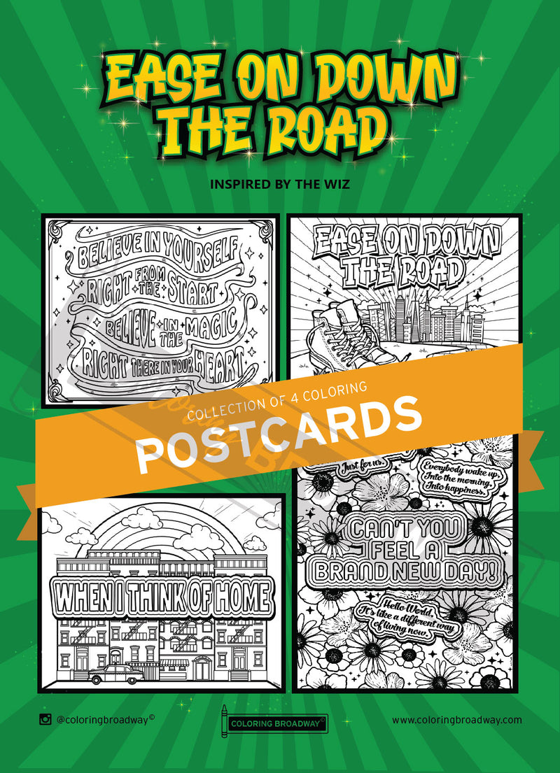 The Wiz "Ease on Down the Road" Collection - POSTCARDS