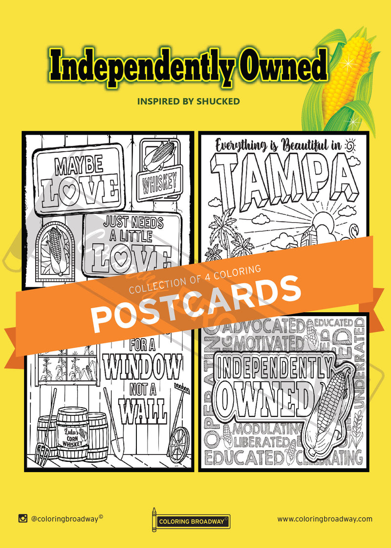 Shucked "Independently Owned" Coloring Broadway