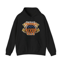 Coloring Broadway- Oh We've Got Trouble Right Here in River City Musical Theater Unisex Heavy Blend™ Hooded Sweatshirt