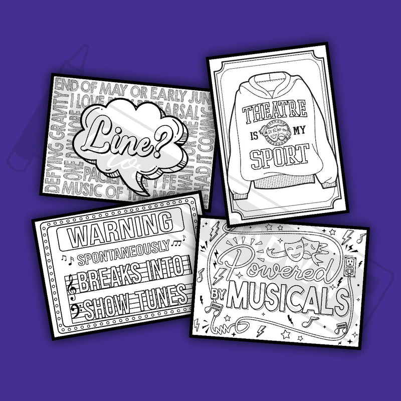 Theatre Nerds "Theatre is My Sport" Collection - POSTCARDS
