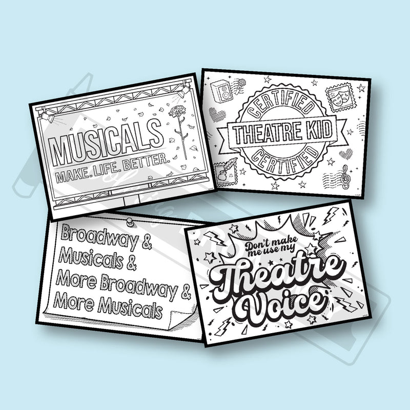 Theatre Nerds "Certified Theatre Kid" Collection - POSTCARDS