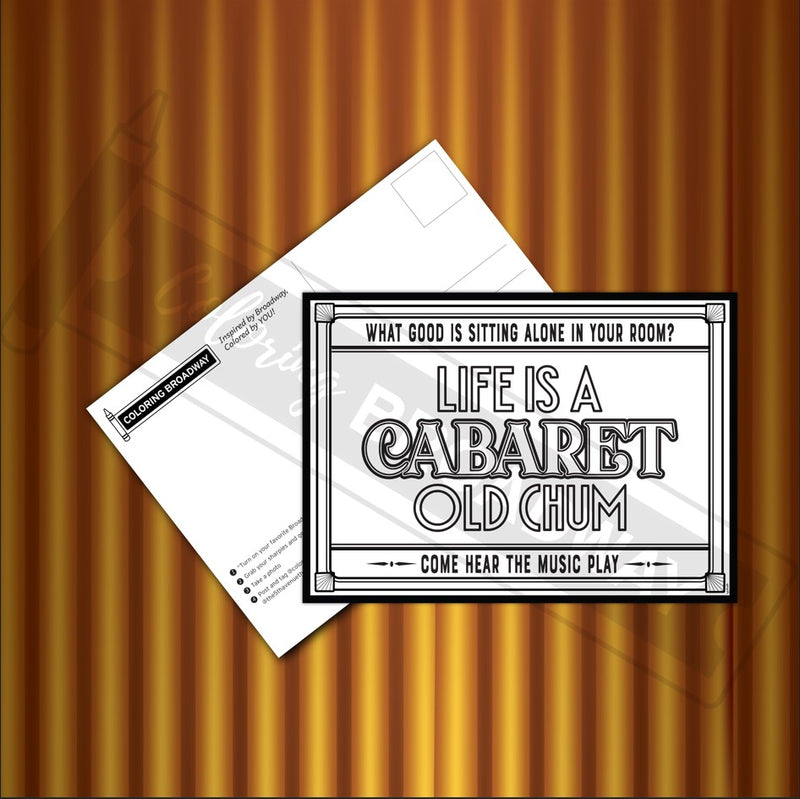 Cabaret "Willkommen, and Bienvenue"  Collection - POSTCARDS