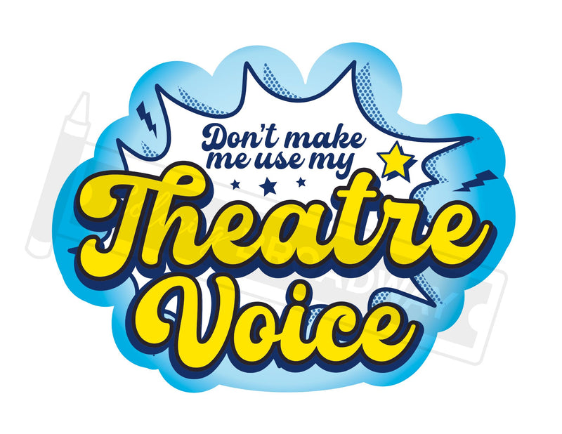 Theatre Nerds "Certified Theatre Kid"  Sticker Collection – (Set of 4 – 3” Die Cut Stickers)