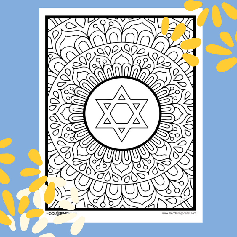 Hanukkah - COLORING PAGES