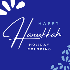 Hanukkah - COLORING POSTCARDS