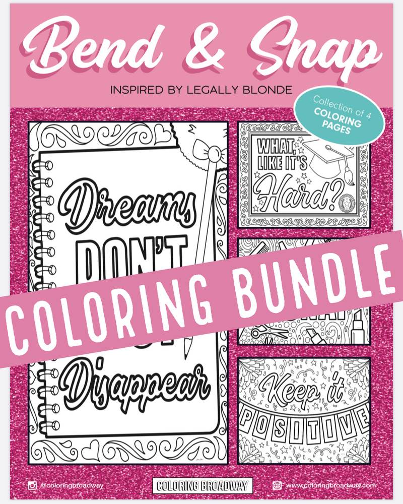 Legally Blonde "Bend & Snap" - Coloring Pages