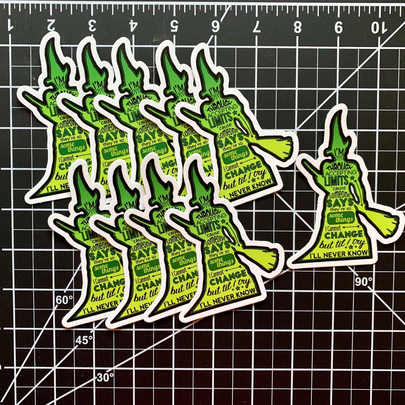 Defying Gravity - Elphaba (Die Cut Sticker)