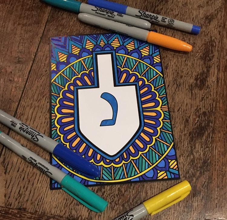 Hanukkah - COLORING PAGES