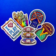 Assorted Sticker - Collection 2 (Set of 5 Die Cut Stickers)
