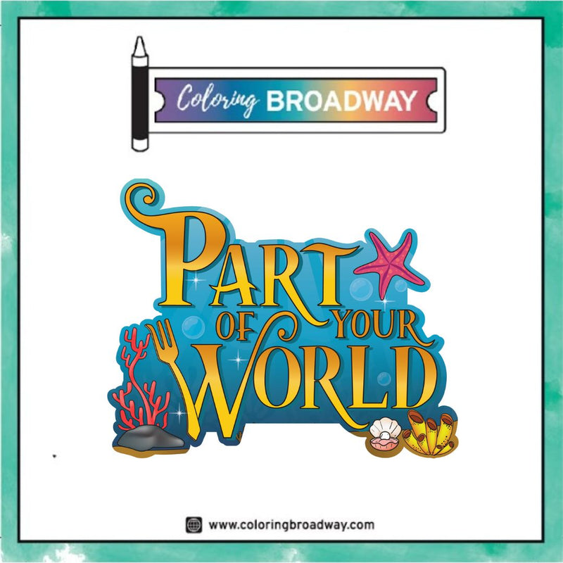 The Little Mermaid “Part of Your World” – Acrylic PIN (1.5" x 1.21")