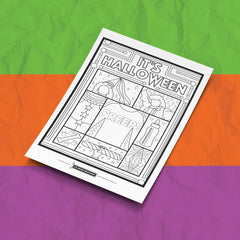 A Very Broadway Halloween - Coloring Postcards