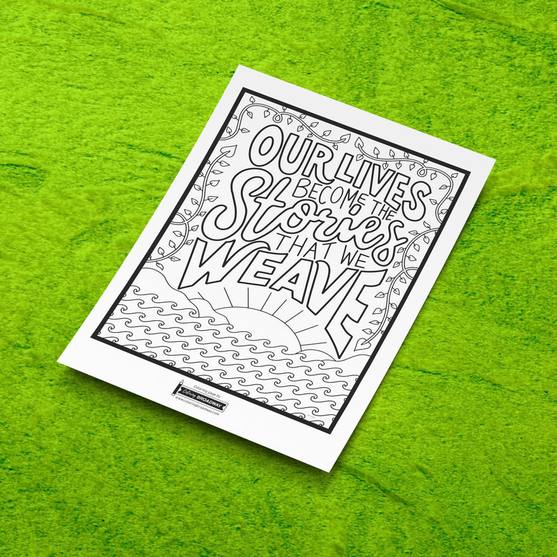 Once On This Island "Why We Tell The Story" Collection - Coloring Postcards