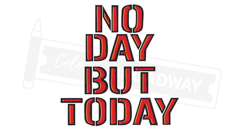 Rent “No Day But Today” Sticker Collection – (Set of 4 – 3” Die Cut Stickers)