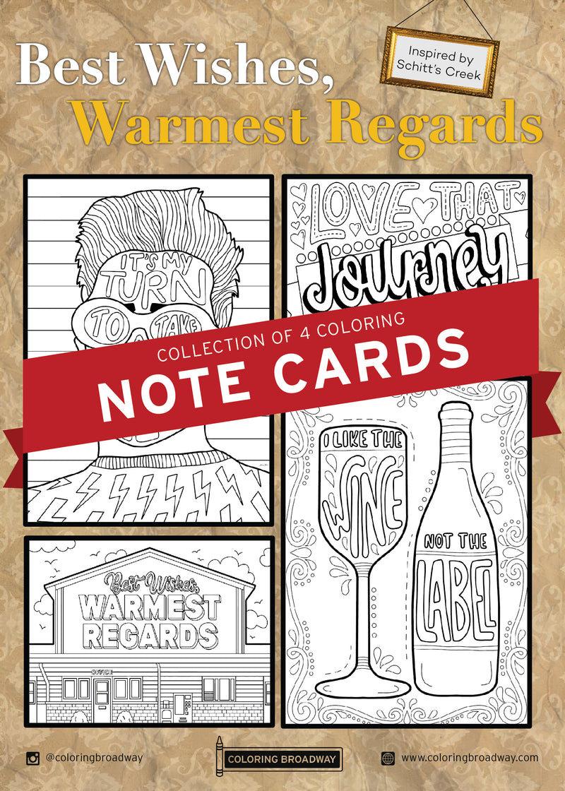 Note Cards To Color at Kate Mackinlay blog