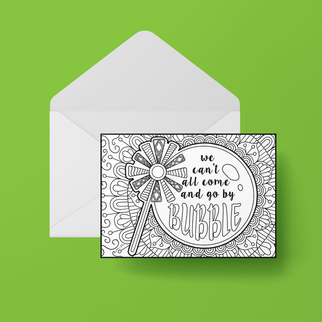 Wicked "Defying Gravity" NOTE CARDS Coloring Broadway