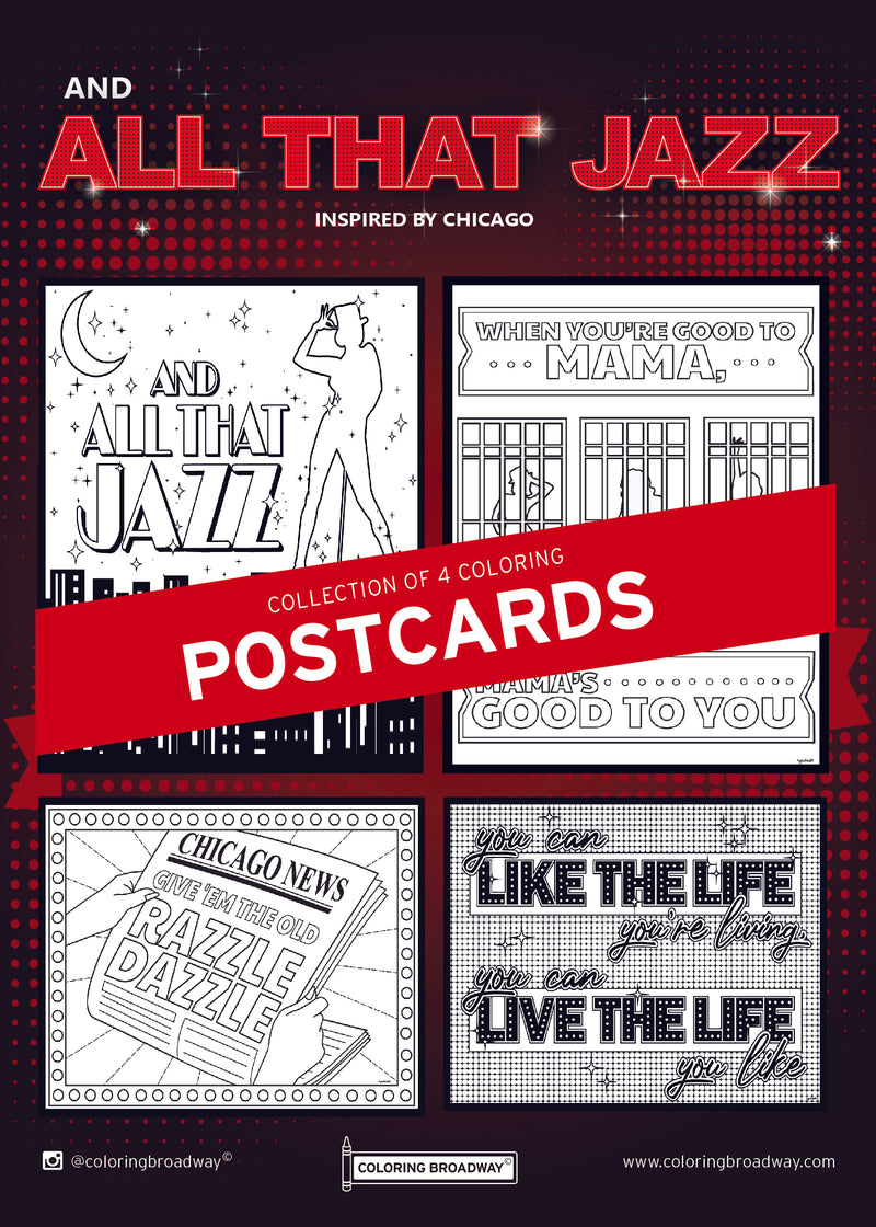 Chicago "And All That Jazz" Collection - POSTCARDS