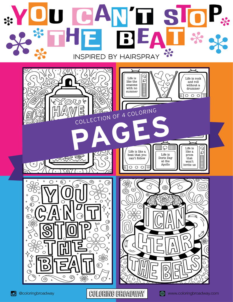 Hairspray "You Can't Stop the Beat" - Coloring Pages