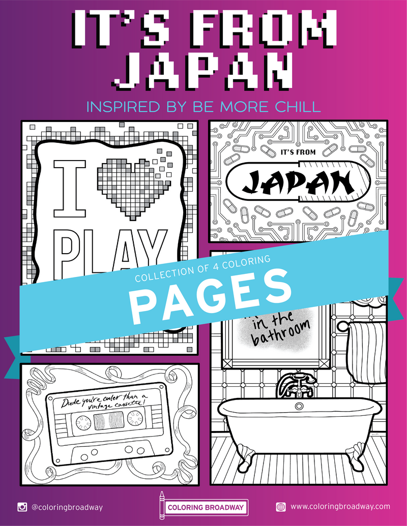 BE MORE CHILL "It's From Japan" - Coloring Pages