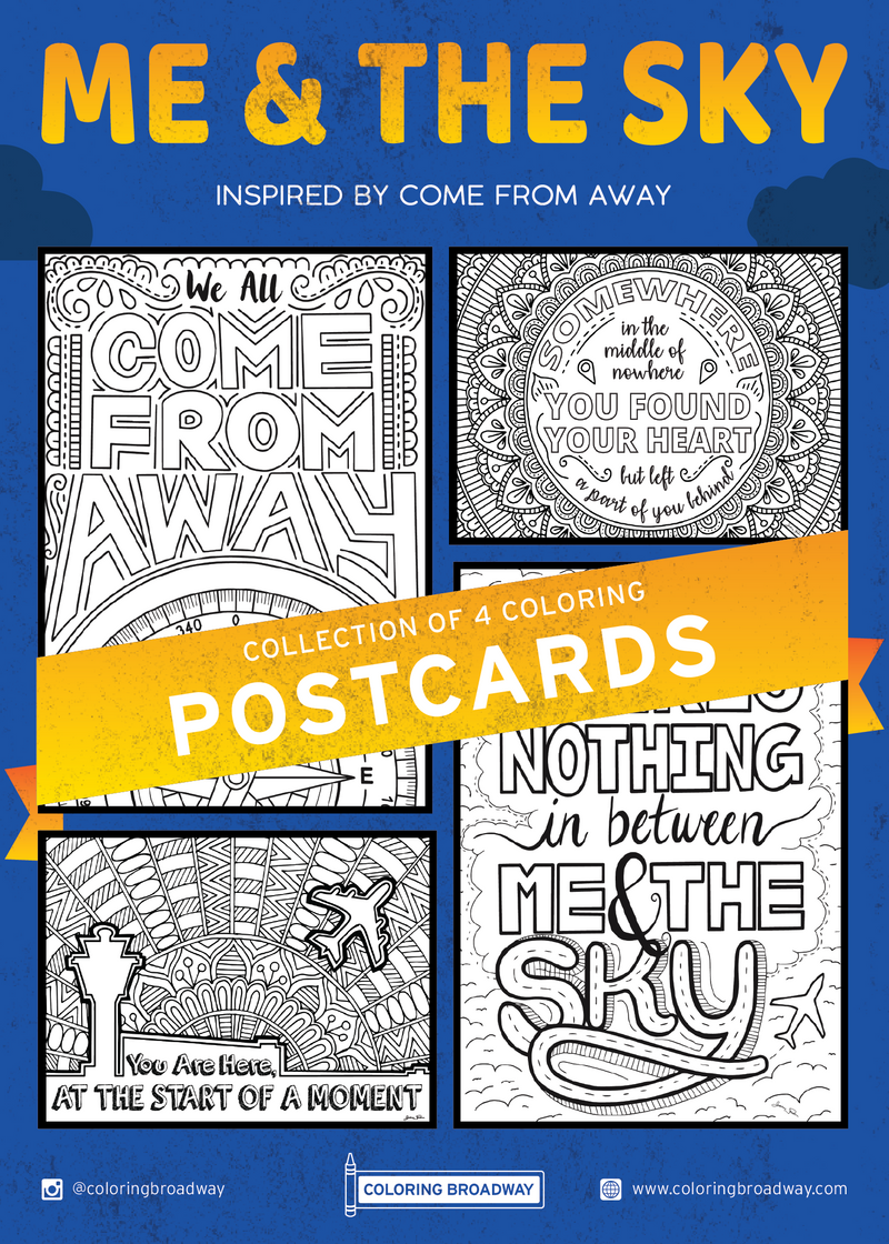 Come From Away "Me & the Sky" Coloring Collection