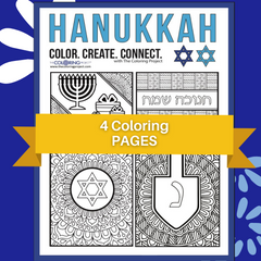 Hanukkah - COLORING POSTCARDS