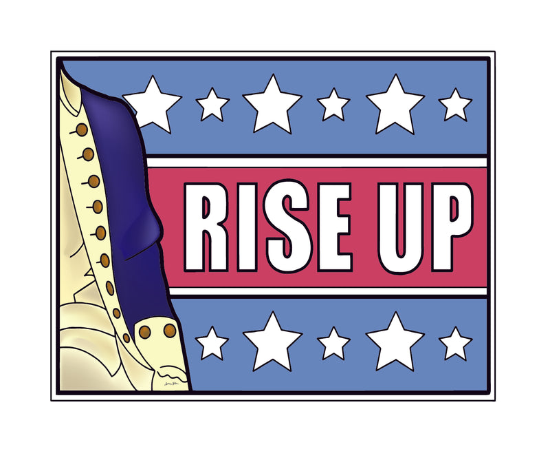 Hamilton "Rise Up” Sticker Collection – (Set of 4 – 3” Die Cut Stickers)