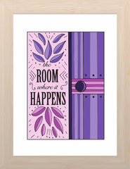 “The Room Where It Happens” - Colored Illustration ART PRINT ( Unframed 5” x 7”)