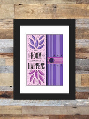 “The Room Where It Happens” - Colored Illustration ART PRINT ( Unframed 5” x 7”)