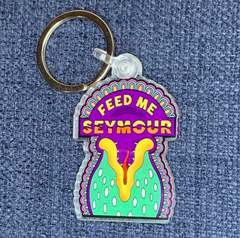 LITTLE SHOP OF HORRORS “Feed Me Seymour” – Acrylic KEYCHAIN (1.5