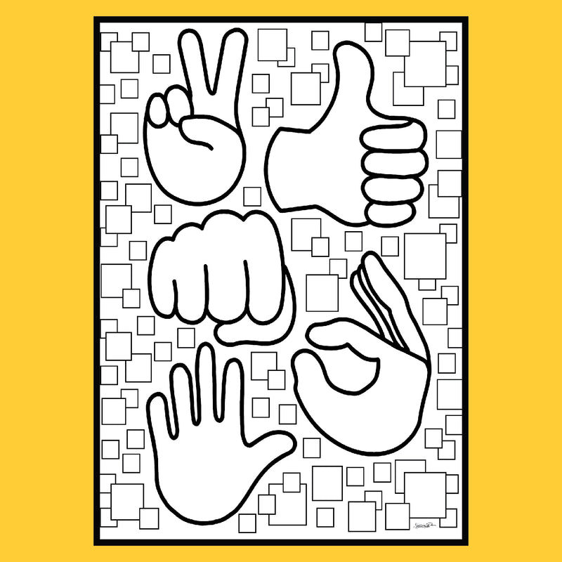 Emojiland "Everything Is Possible" Coloring Note Cards