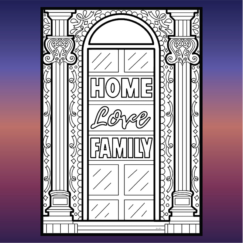 Anastasia "Home, Love, Family" Collection - Coloring Pages