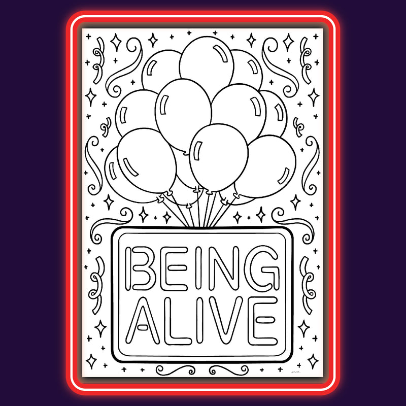 Company "Being Alive" - Coloring Postcards