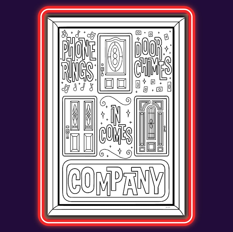 Company "Being Alive" - Coloring Pages