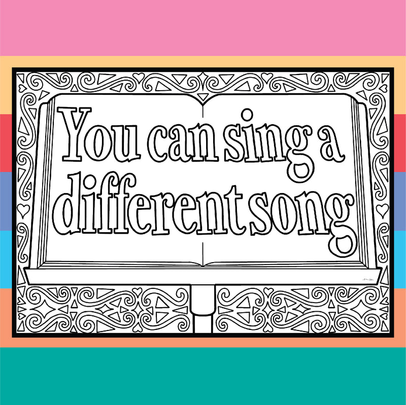 Falsettos "Love Can Tell a Million Stories" - Coloring Postcards