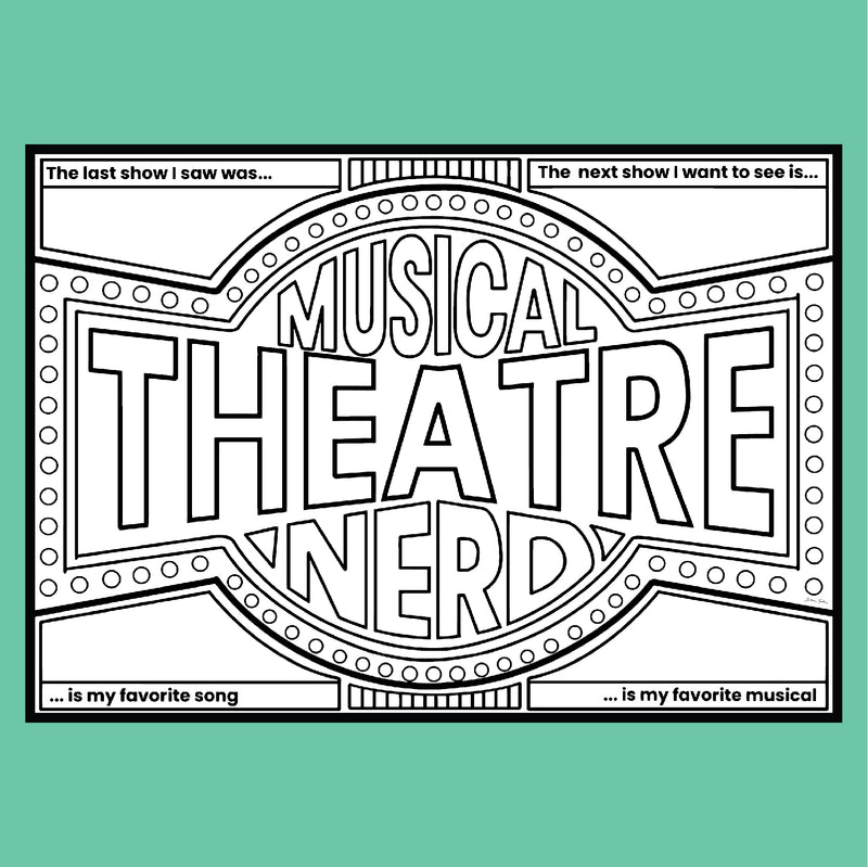 Theatre Nerds "I'd Rather Be At a Broadway Show" - NOTE CARDS