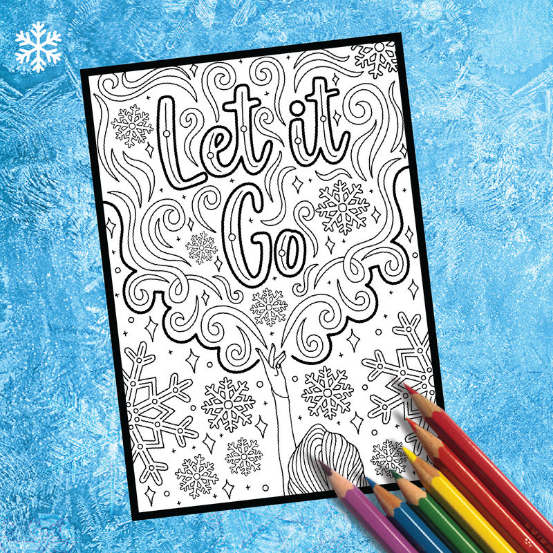 FROZEN "Let It Go" - NOTE CARDS