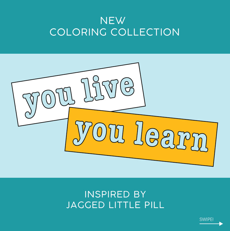 Jagged Little Pill "You Live You Learn" - POSTCARDS