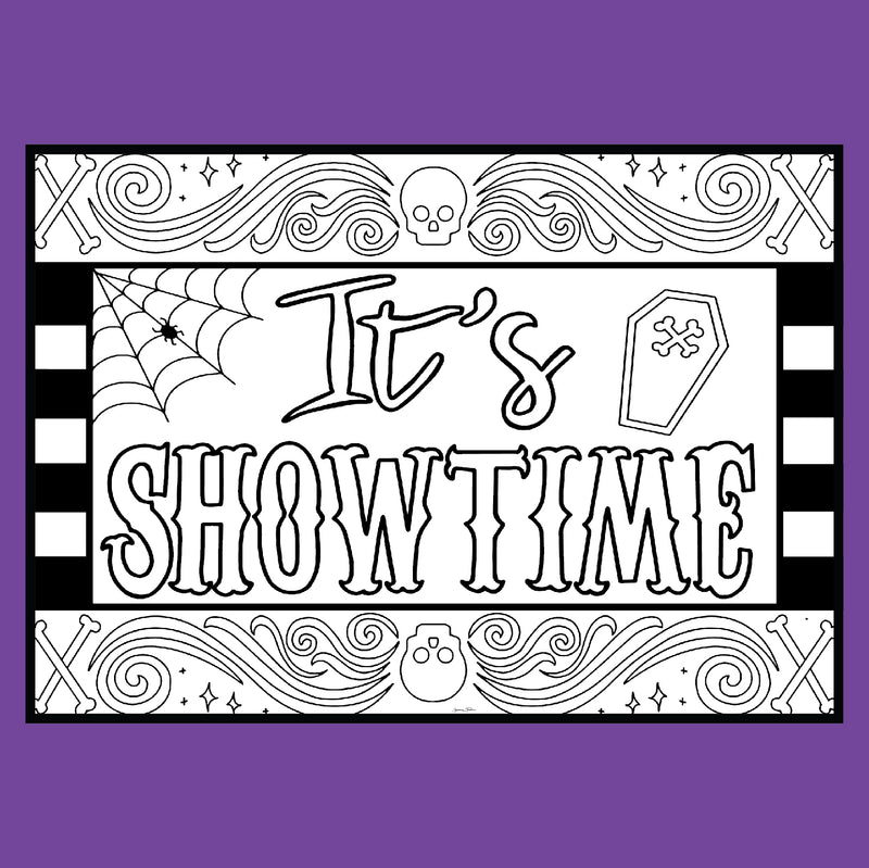 Beetlejuice "It's Showtime" - Coloring Postcards