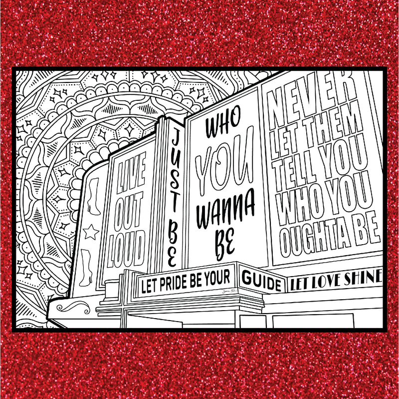 Kinky Boots "Raise You Up" – DIGITAL DOWNLOAD – Coloring Pages