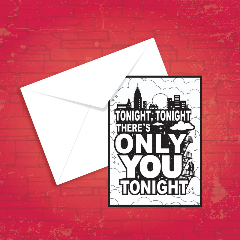 West Side Story "Tonight Tonight"  - NOTE CARDS